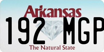 AR license plate 192MGP