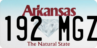 AR license plate 192MGZ