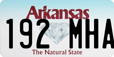 AR license plate 192MHA