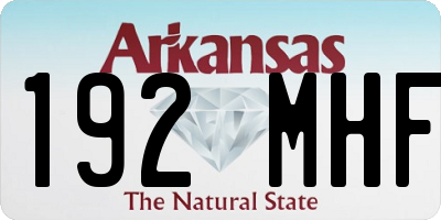 AR license plate 192MHF