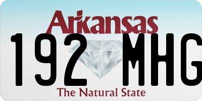 AR license plate 192MHG