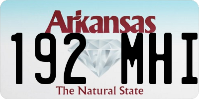 AR license plate 192MHI