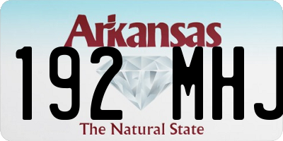AR license plate 192MHJ