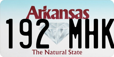 AR license plate 192MHK
