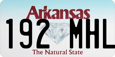 AR license plate 192MHL