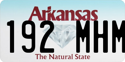 AR license plate 192MHM