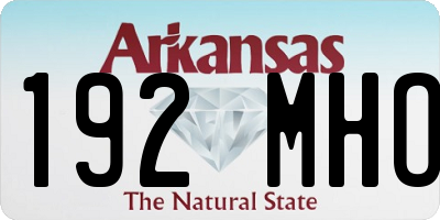 AR license plate 192MHO