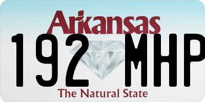 AR license plate 192MHP
