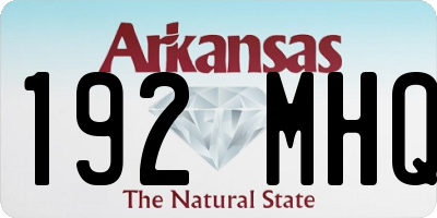 AR license plate 192MHQ