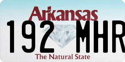 AR license plate 192MHR