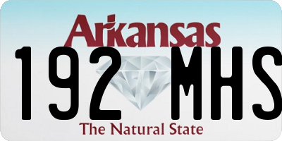 AR license plate 192MHS