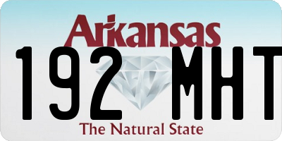 AR license plate 192MHT