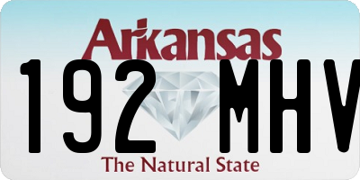 AR license plate 192MHV