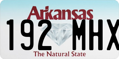 AR license plate 192MHX