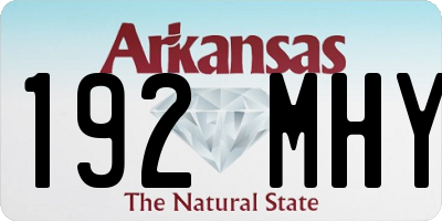 AR license plate 192MHY