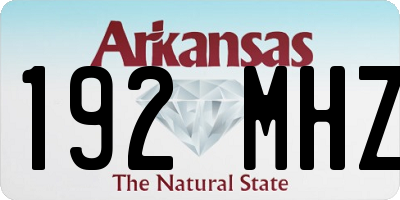 AR license plate 192MHZ