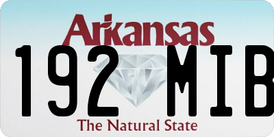 AR license plate 192MIB