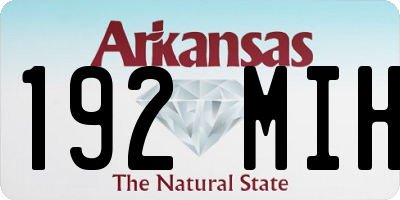AR license plate 192MIH