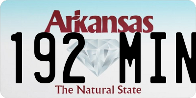 AR license plate 192MIN