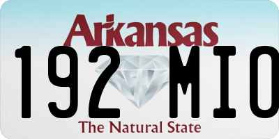 AR license plate 192MIO