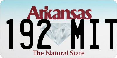 AR license plate 192MIT