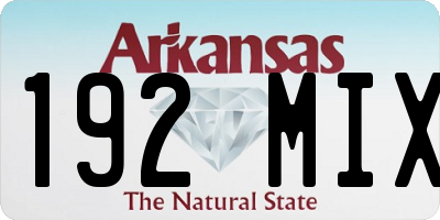 AR license plate 192MIX