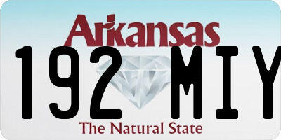 AR license plate 192MIY