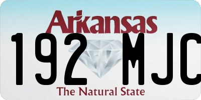 AR license plate 192MJC