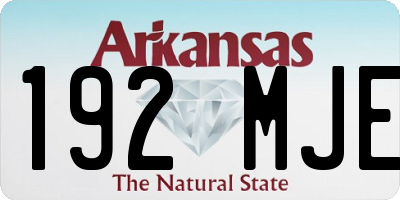 AR license plate 192MJE
