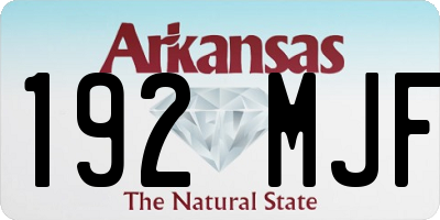 AR license plate 192MJF