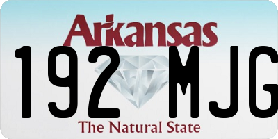AR license plate 192MJG