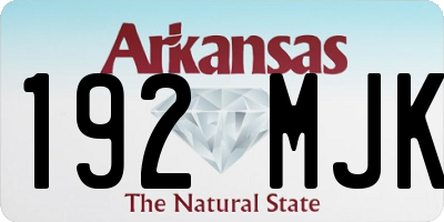 AR license plate 192MJK