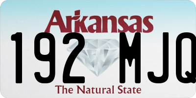 AR license plate 192MJQ