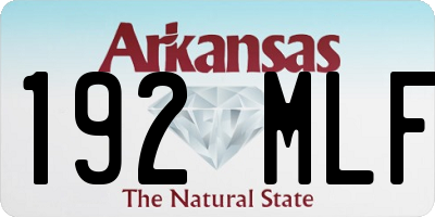 AR license plate 192MLF