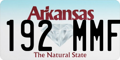 AR license plate 192MMF