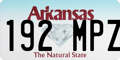 AR license plate 192MPZ