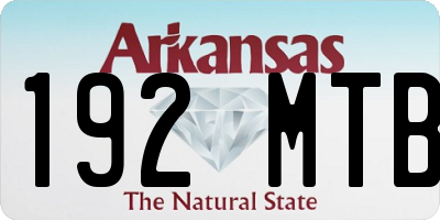 AR license plate 192MTB