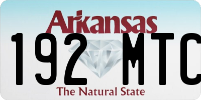 AR license plate 192MTC