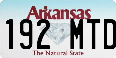 AR license plate 192MTD