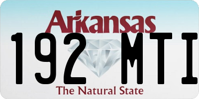 AR license plate 192MTI