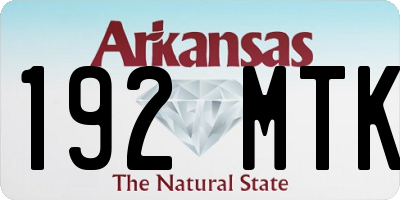 AR license plate 192MTK