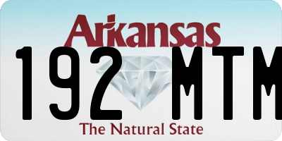 AR license plate 192MTM