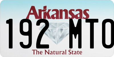 AR license plate 192MTO