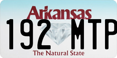 AR license plate 192MTP