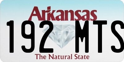AR license plate 192MTS