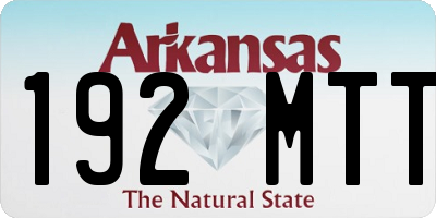 AR license plate 192MTT
