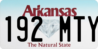 AR license plate 192MTY