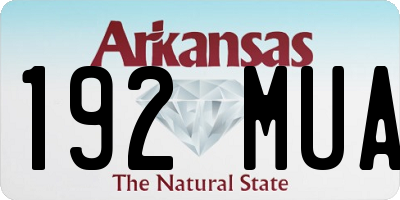 AR license plate 192MUA