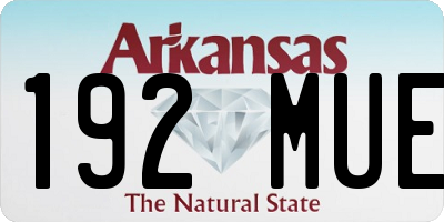 AR license plate 192MUE