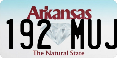 AR license plate 192MUJ